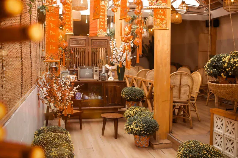 Trang trí Tết nhà hàng