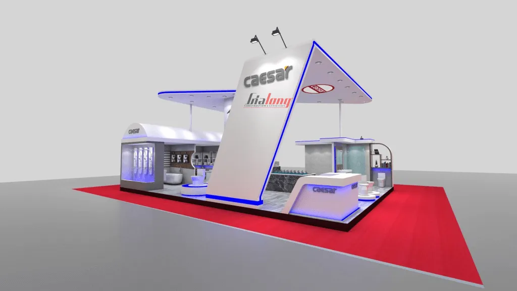 Mẫu thiết kế loại gian hàng đảo