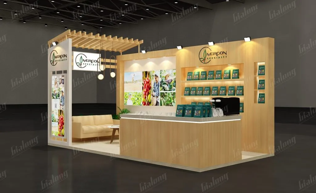 Mẫu gian hàng trưng bày sản phẩm đẹp