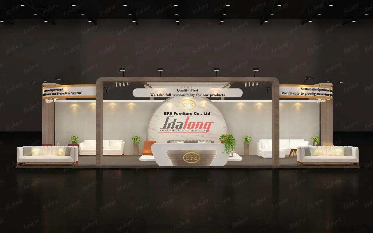 Một số mẫu mẫu gian hàng trưng bày sản phẩm đẹp năm 2026 do Gia Long thiết kế 4