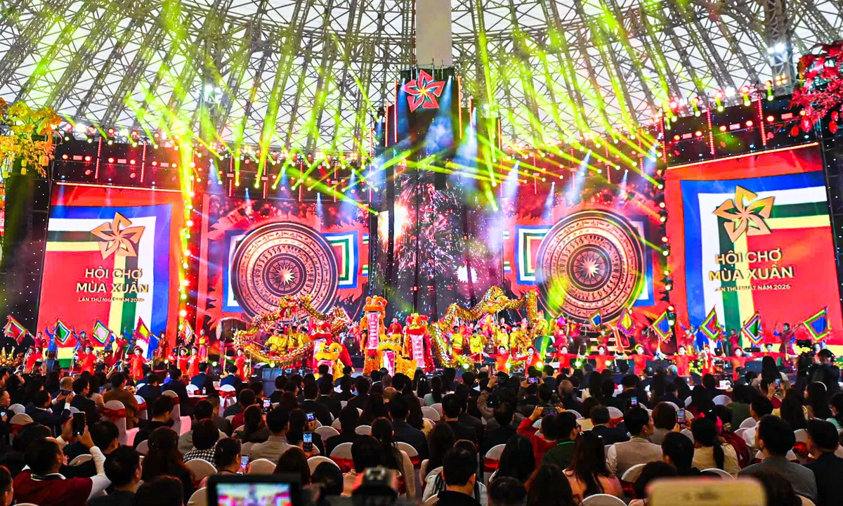 Chương trình nghệ thuật đặc sắc tại khai mạc hội chợ mùa xuân 2026 Chương trình nghệ thuật đặc sắc tại khai mạc hội chợ mùa xuân 2026
