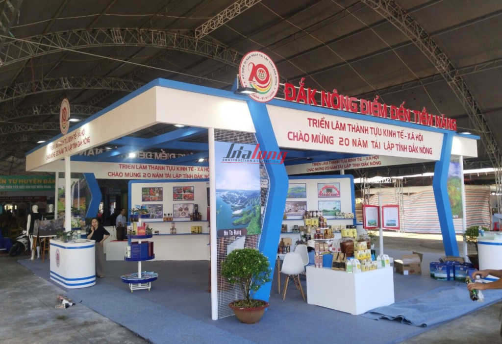 Exhibition booth in the agricultural industry