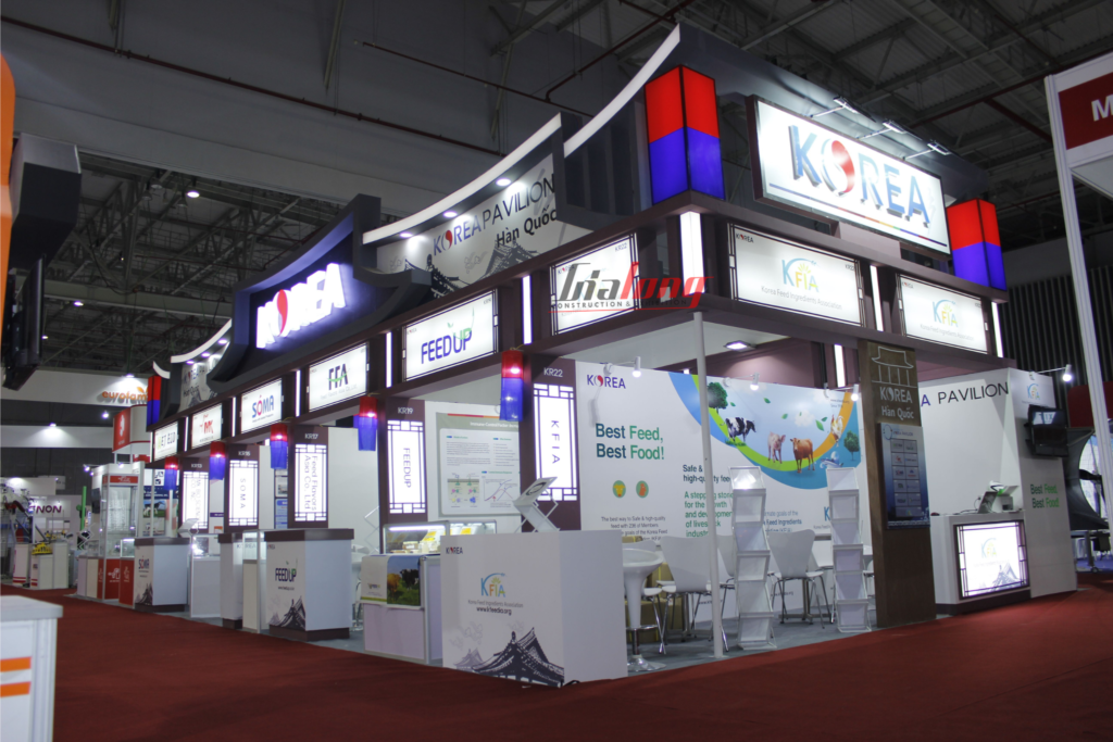 Thiết kế thi công gian hàng tại triển lãm – Design and construction of booths at the exhibition