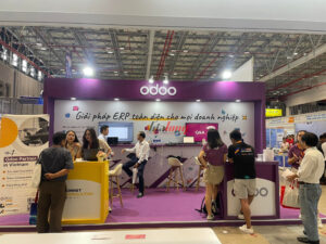 Odoo - Gian hàng được hoàn thiện bởi Gia Long - Booth completed by Gia Long