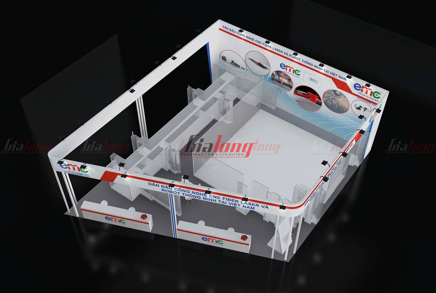 Gian hàng Gia Long đã thiết kế