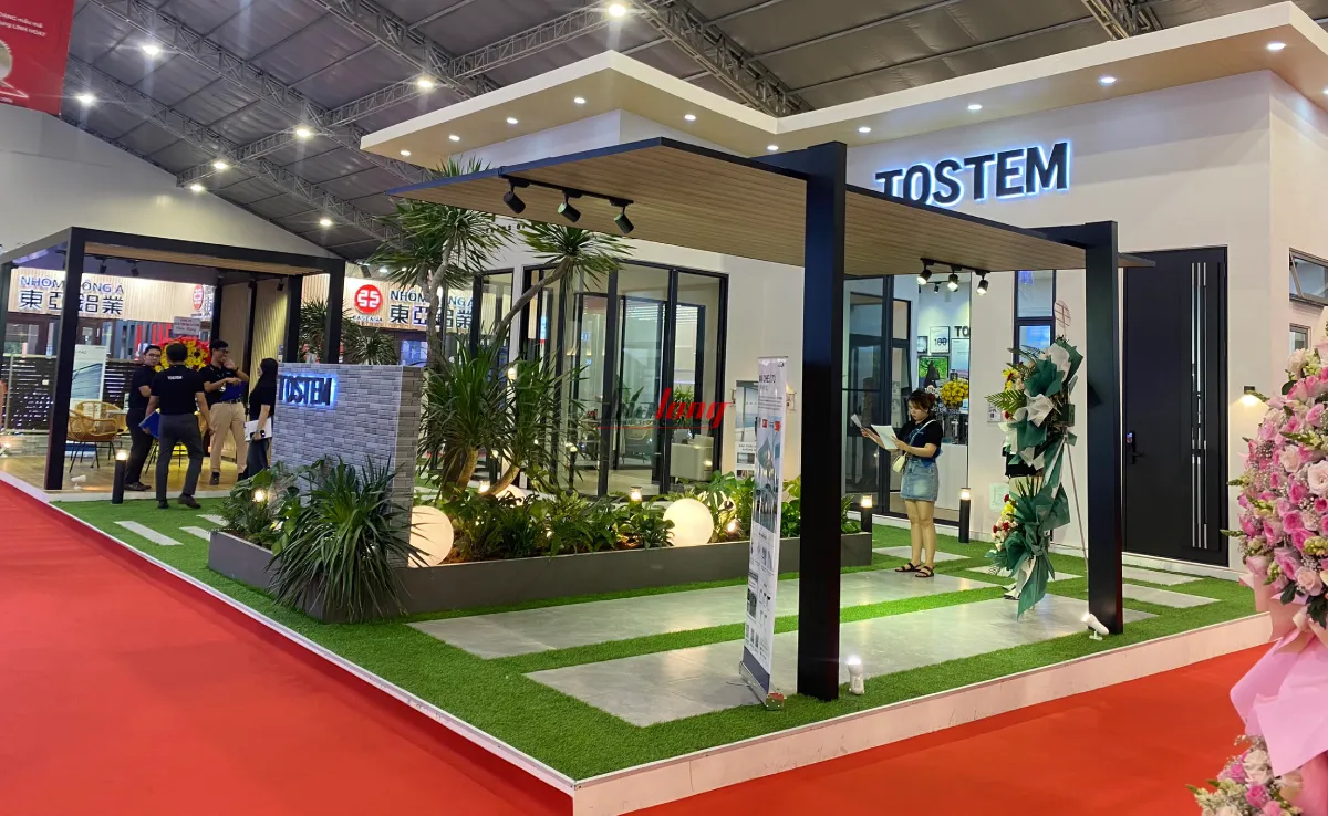 Gia Long completed the design and construction of the booth at the Vietnam Construction Exhibition Gia Long completed the design and construction of the booth at the Vietnam Construction Exhibition